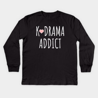 K-Drama Addict Kids Long Sleeve T-Shirt